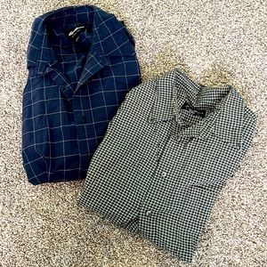 Set of Eddie Bauer Casual Button-Down Shirts L